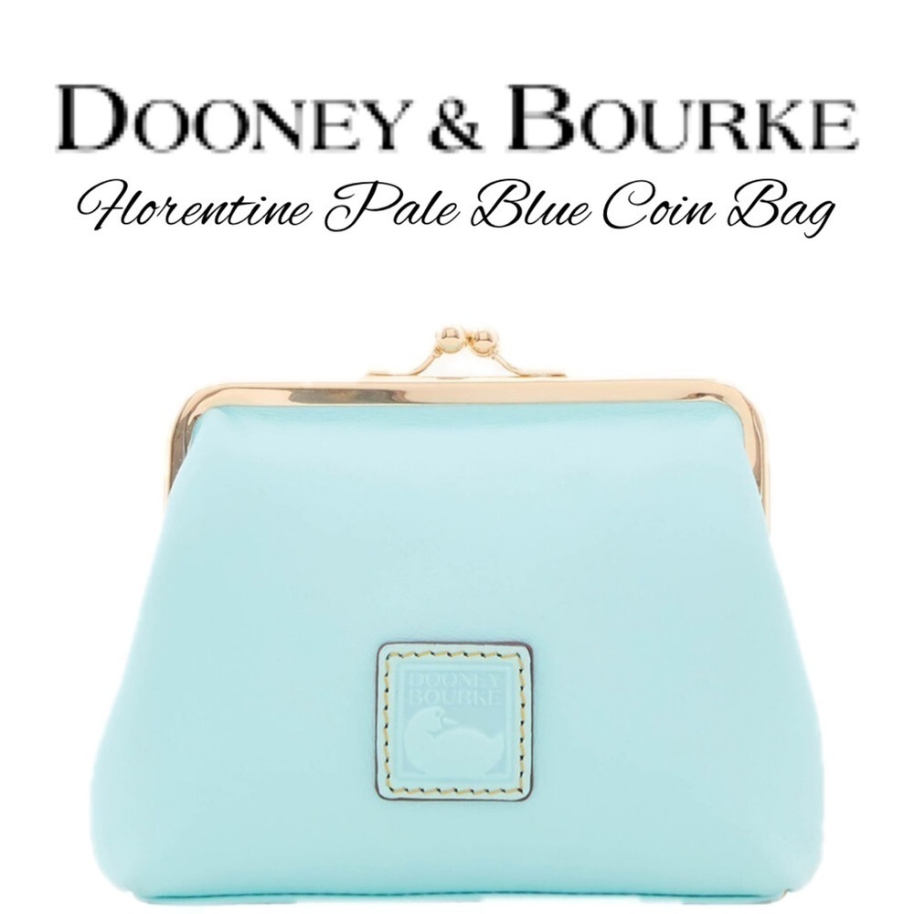 Dooney and Bourke DB Florentine Pale Blue Frame Coin Bag